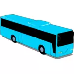Blå buss tegning